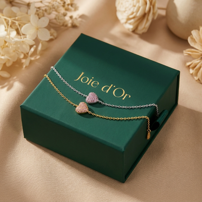 Amélie Coeur Bracelet - Joie d’Or