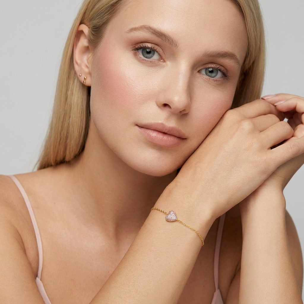 Amélie Coeur Bracelet - Joie d’Or
