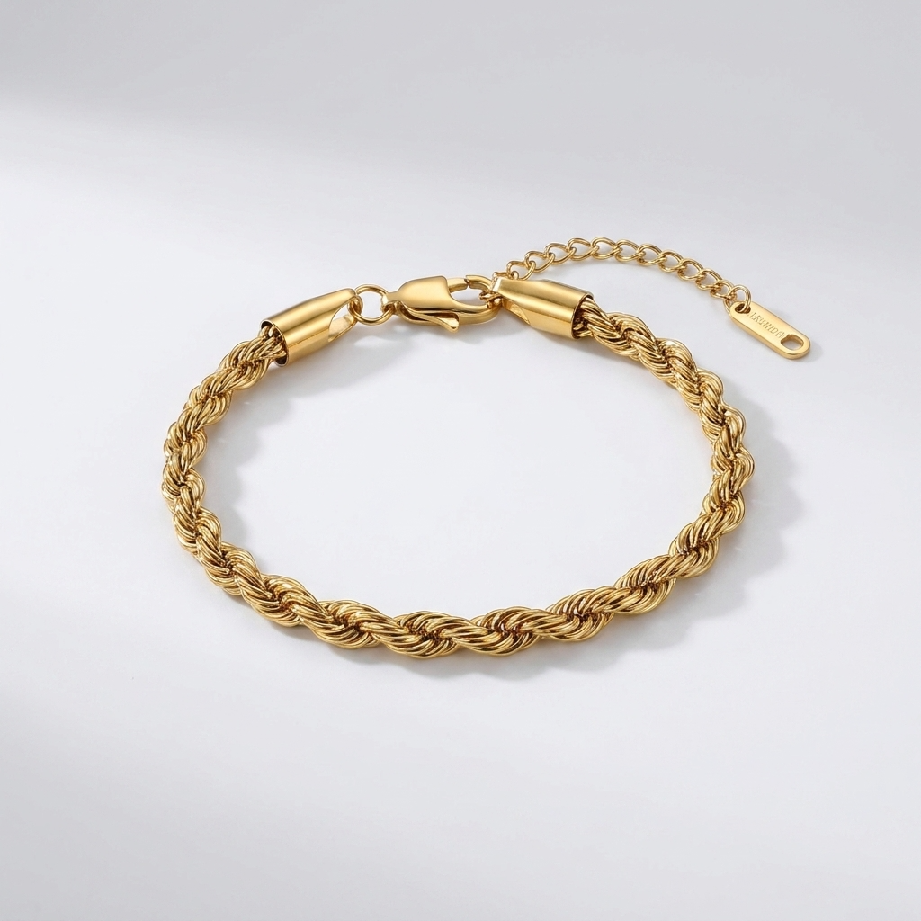Clara Rope Chain Gold Bracelet - Joie d’Or