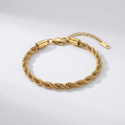 Clara Rope Chain Gold Bracelet - Joie d’Or