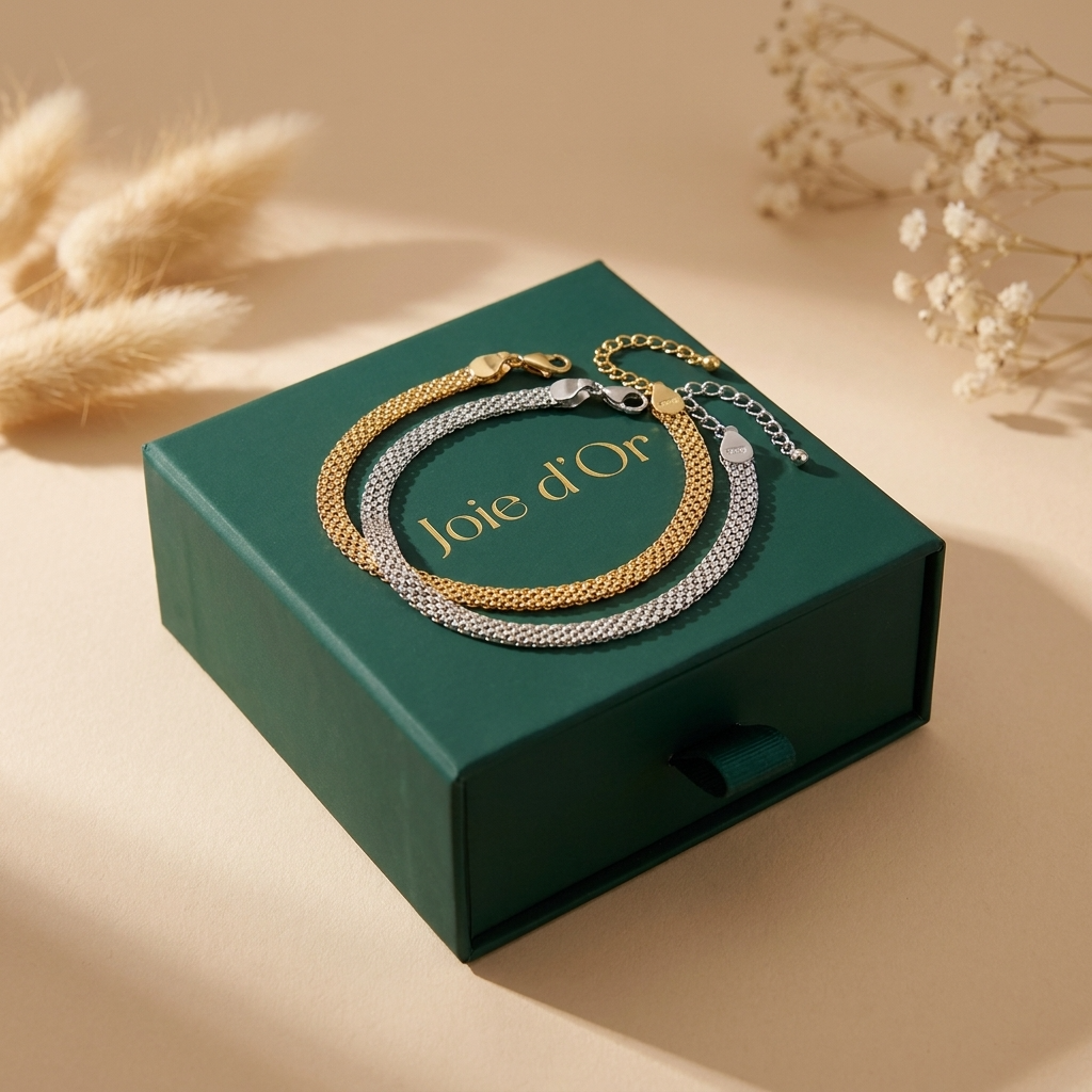 Clara Minimalist Mesh Bracelet - Joie d’Or