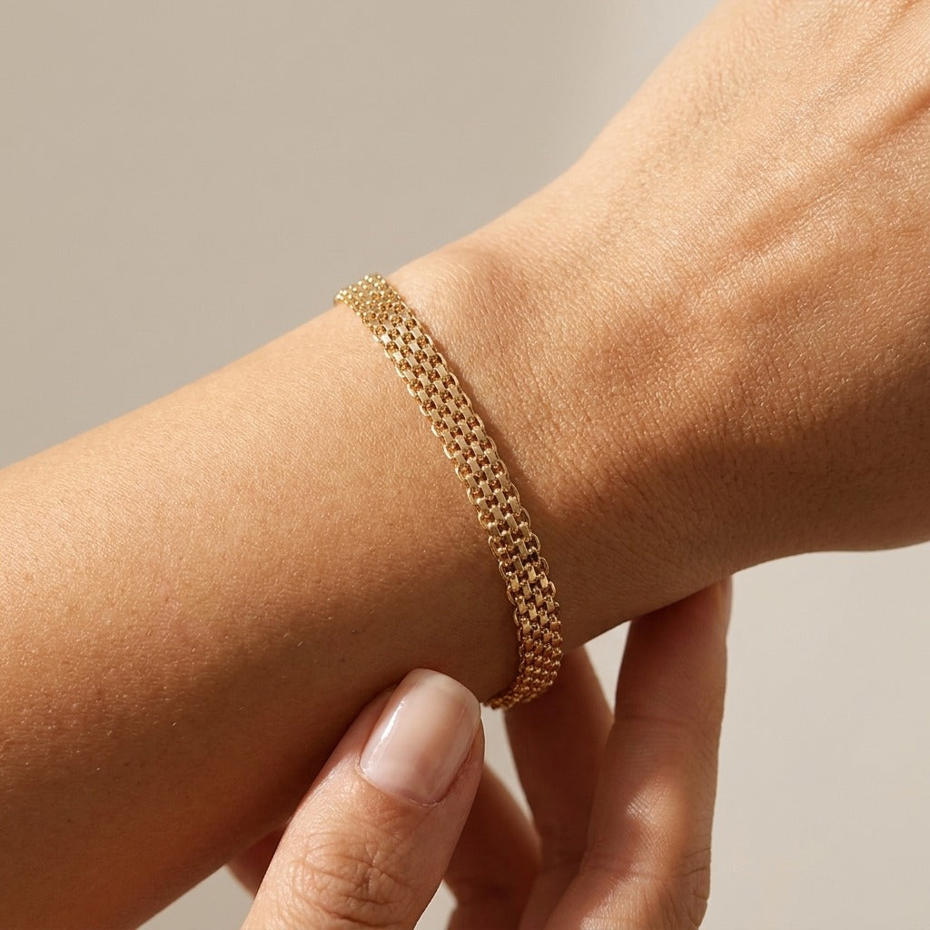 Clara Minimalist Mesh Bracelet - Joie d’Or