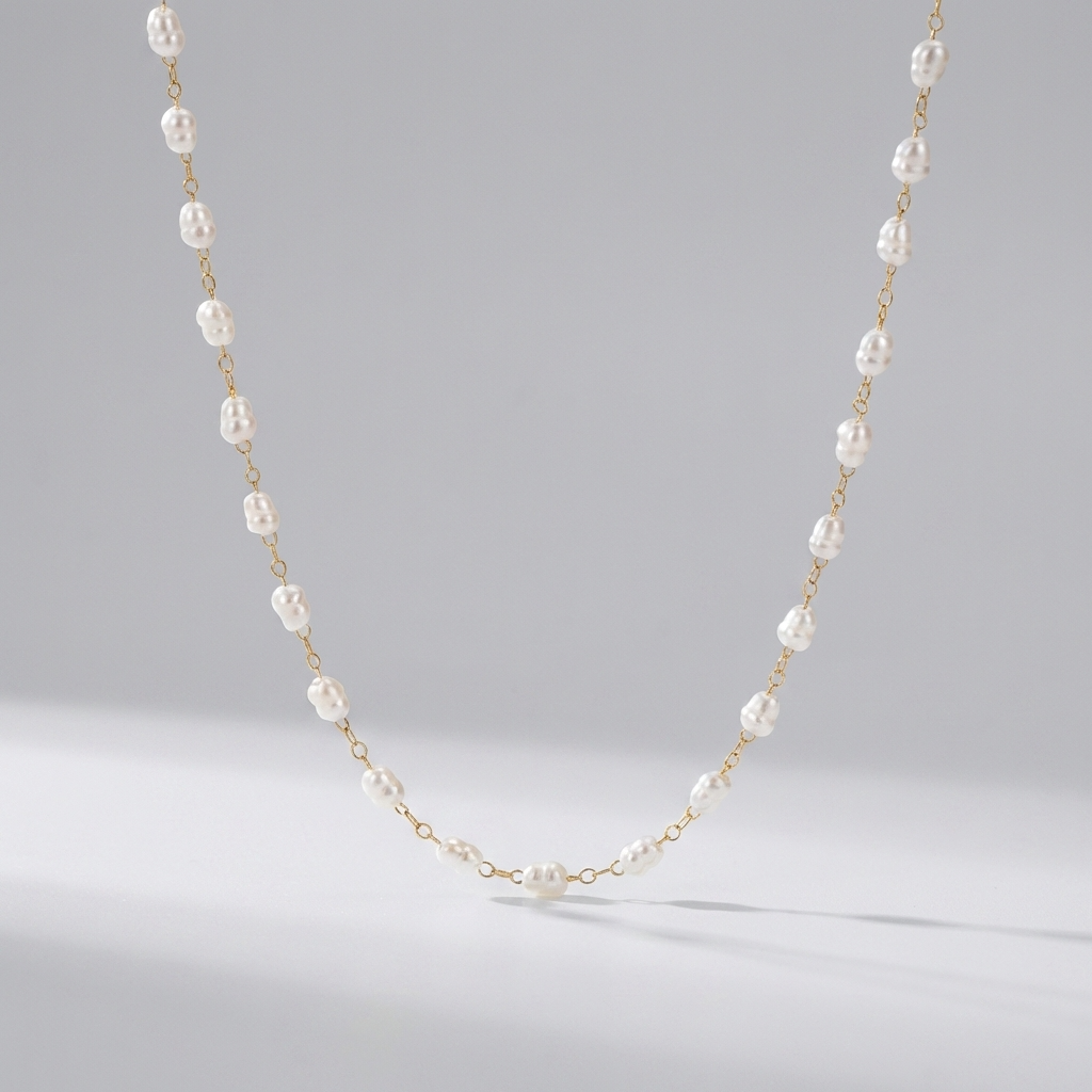 Valentina Tiny Baroque Pearl Necklace - Joie d’Or