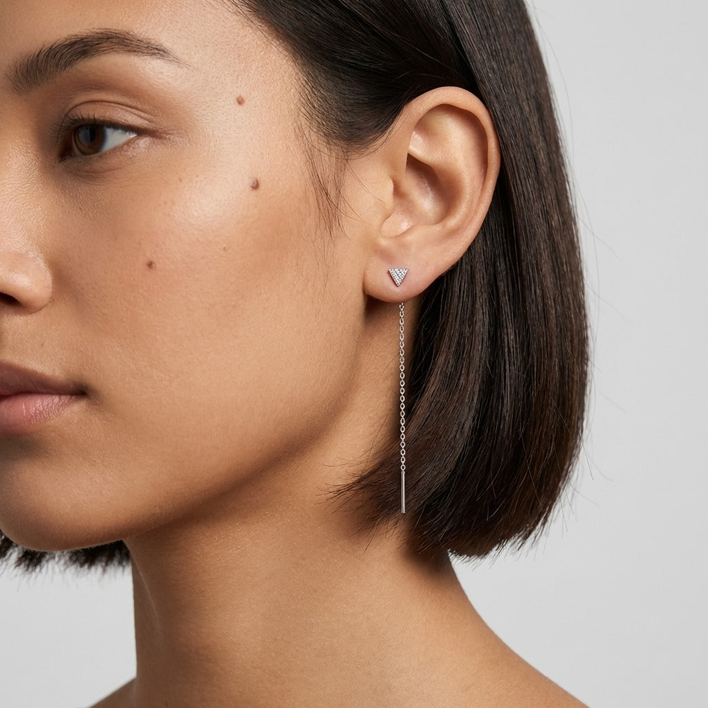 Sofia Noir Drop Earrings - Joie d’Or