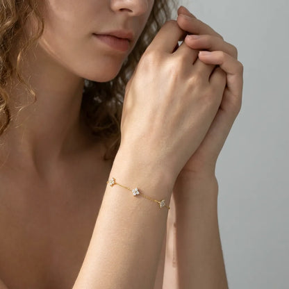 Mia Dainty Crystal Bracelet - Joie d’Or