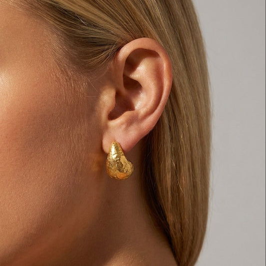 Éden Sculpted Drop Earrings - Joie d’Or