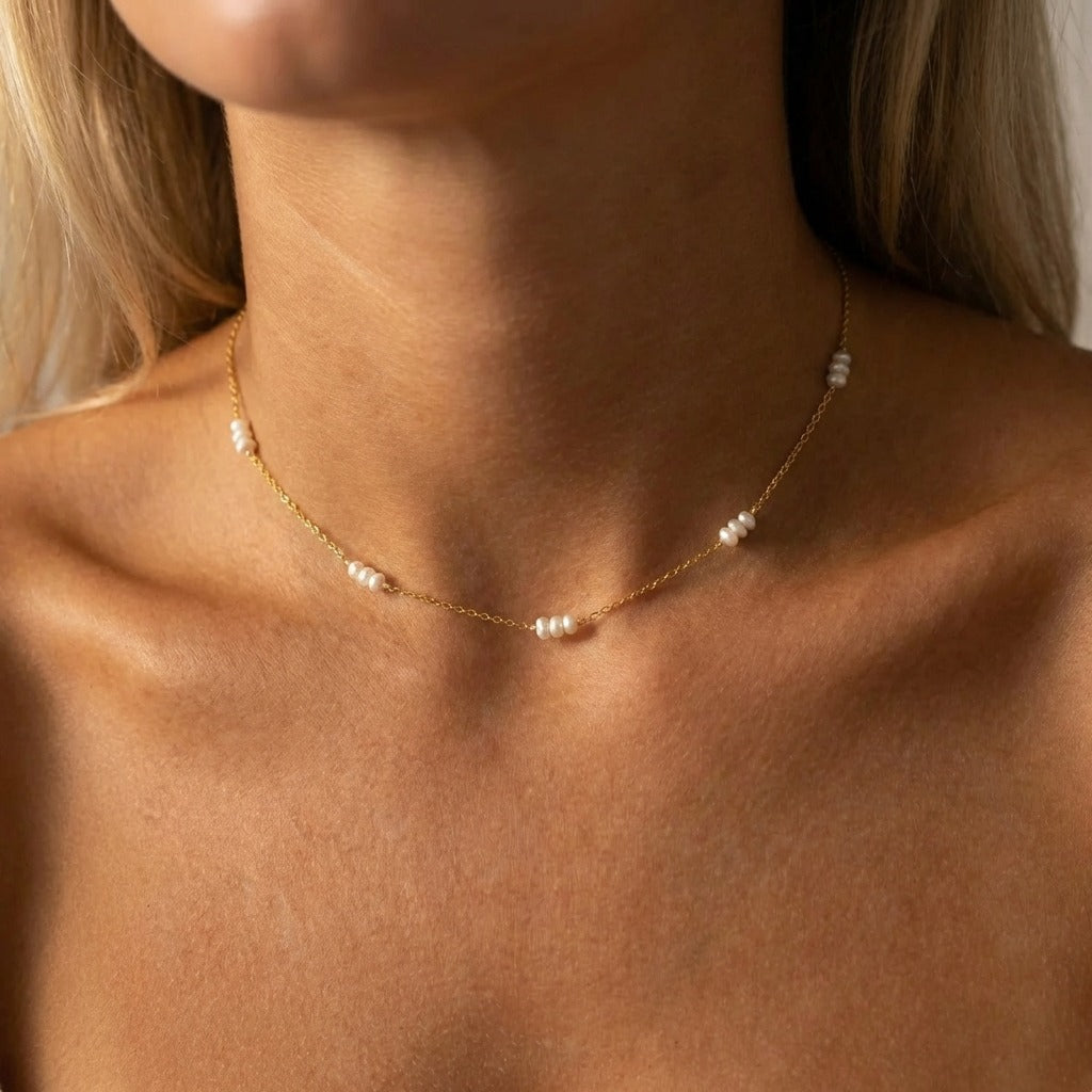 Valentina Tiny Pearls Necklace - Joie d’Or