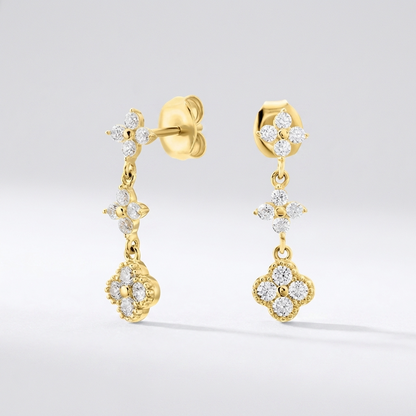 Aurélie Sparkle Cluster Earrings - Joie d’Or