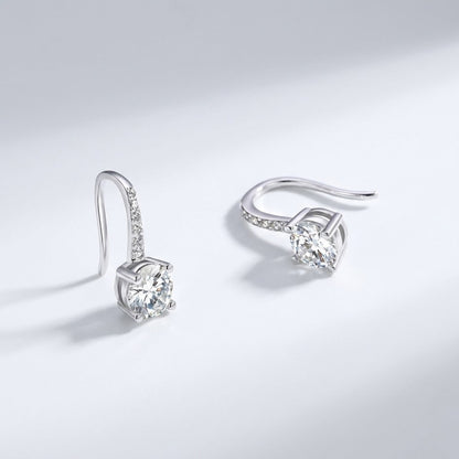 Luna Pavé Solitaire Earrings - Joie d’Or