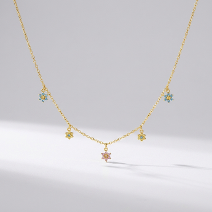 Sofia Blossom Charm Necklace - Joie d’Or