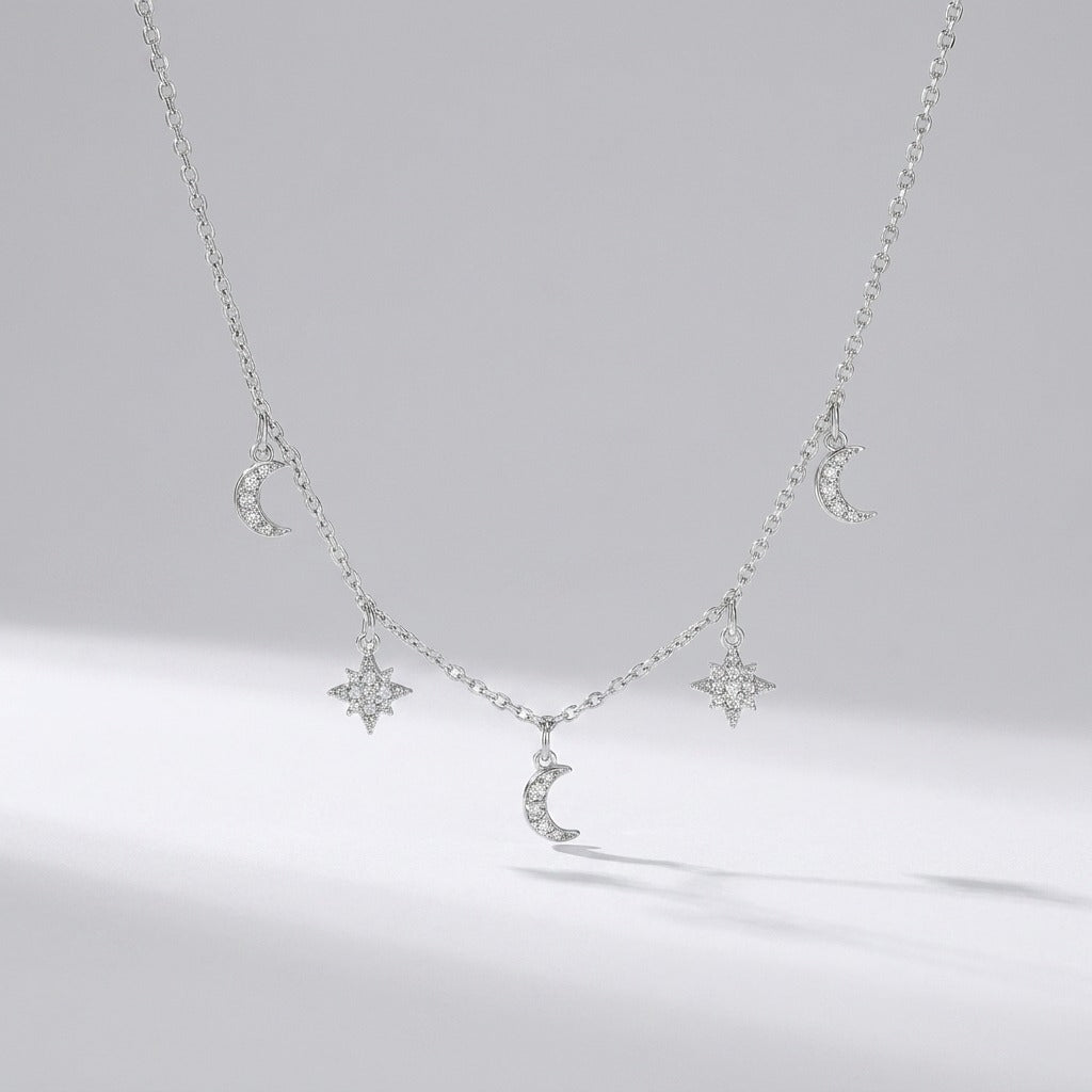 Amélie Moon & Star Necklace - Joie d’Or