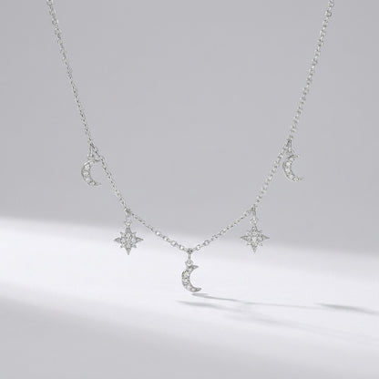 Amélie Moon & Star Necklace - Joie d’Or