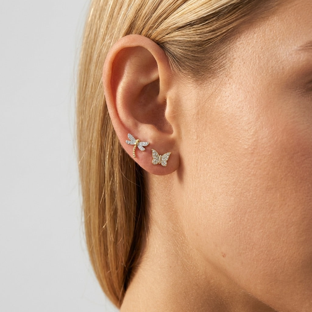 Camille Dragonfly Stud Earrings - Joie d’Or