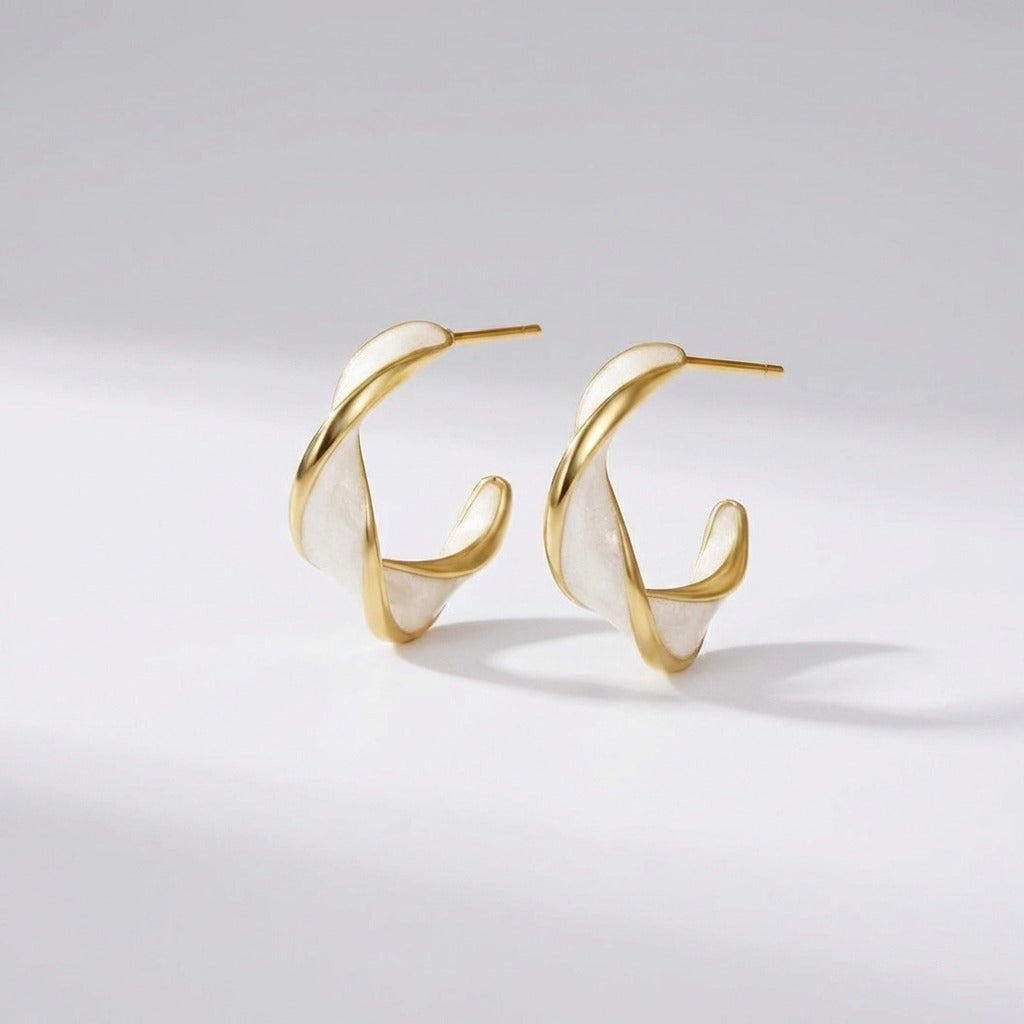 Antonela Twist Hoop Earrings - Joie d’Or