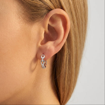 Ava Link Silver Hoops - Joie d’Or