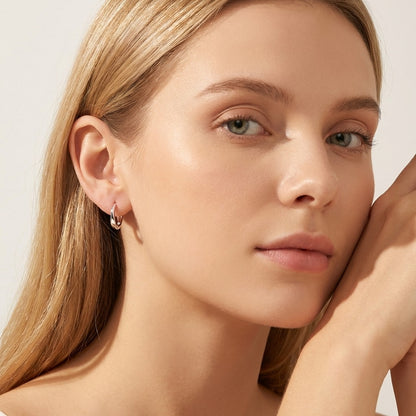 Lilou Silver Wave Hoops - Joie d’Or