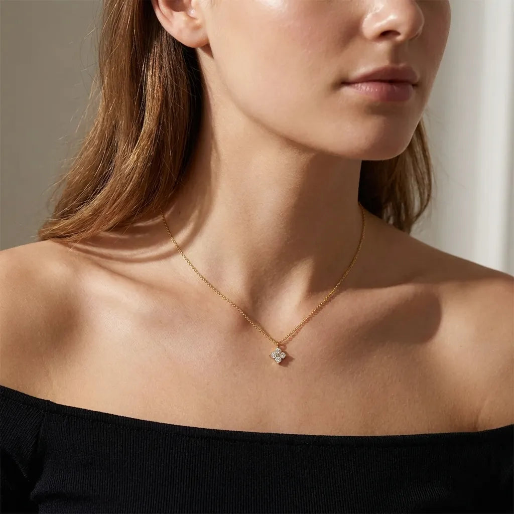 Mia Crystal Pedant Necklace - Joie d’Or