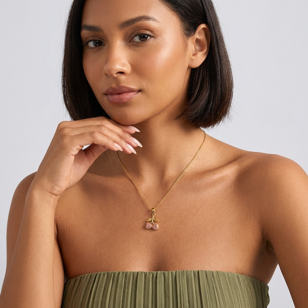 Cherry Pendant Necklace - Joie d’Or