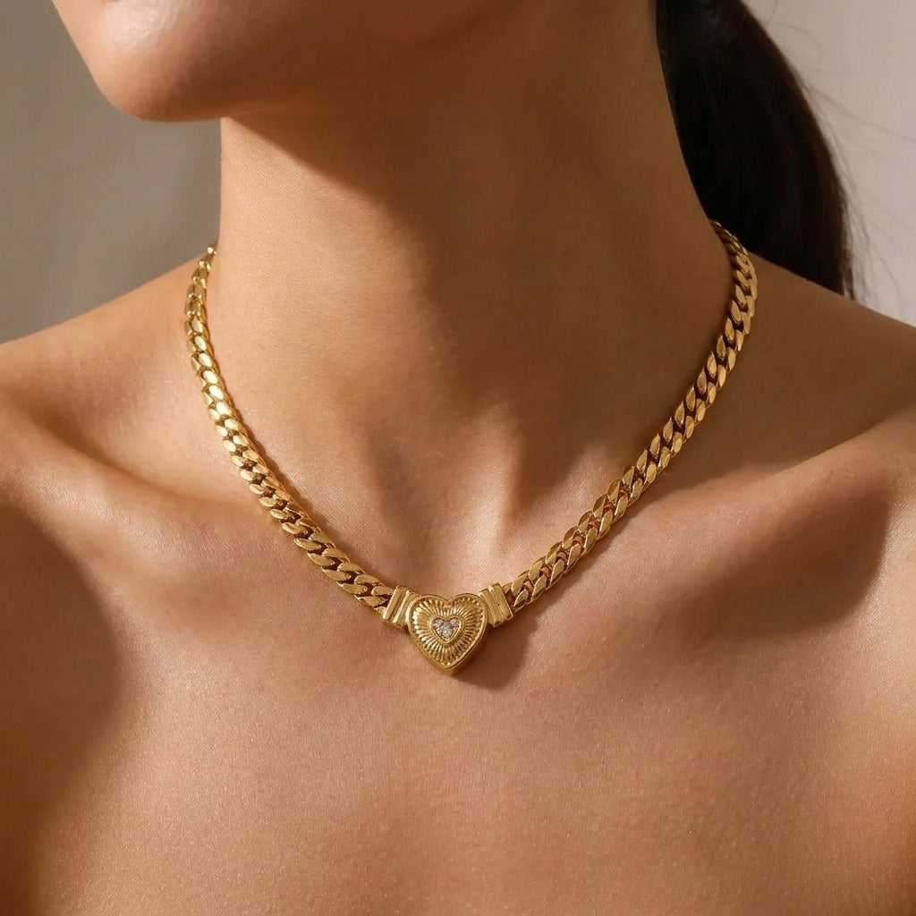 Valentina Heart Necklace - Joie d’Or