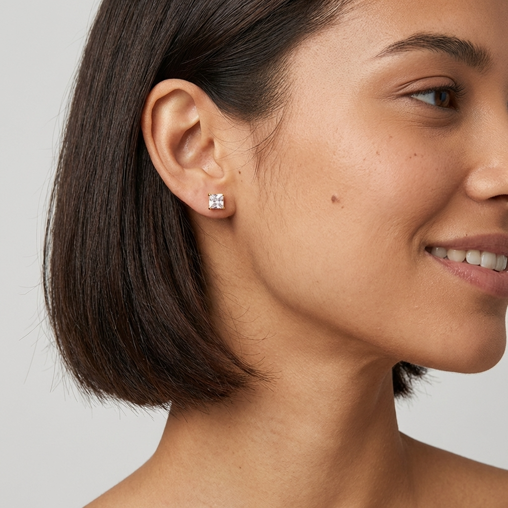 Mia Mini Square Earrings - Joie d’Or