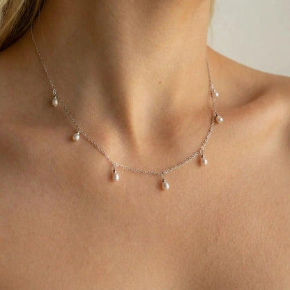Élise Drop Pearl Necklace - Joie d’Or