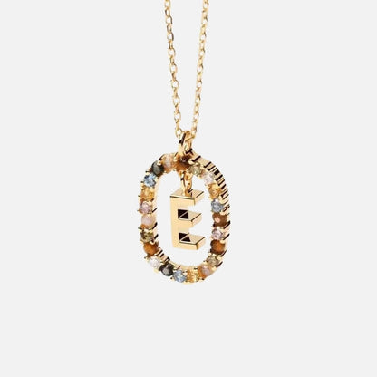 Emma Initial Crystal Necklace