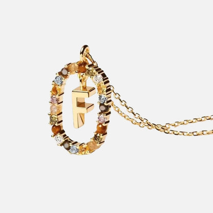 Emma Initial Crystal Necklace
