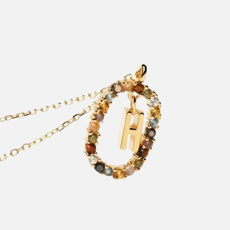Emma Initial Crystal Necklace