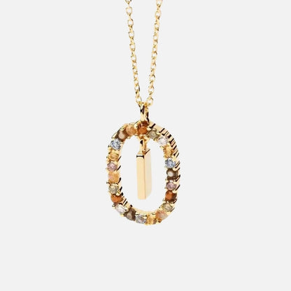 Emma Initial Crystal Necklace