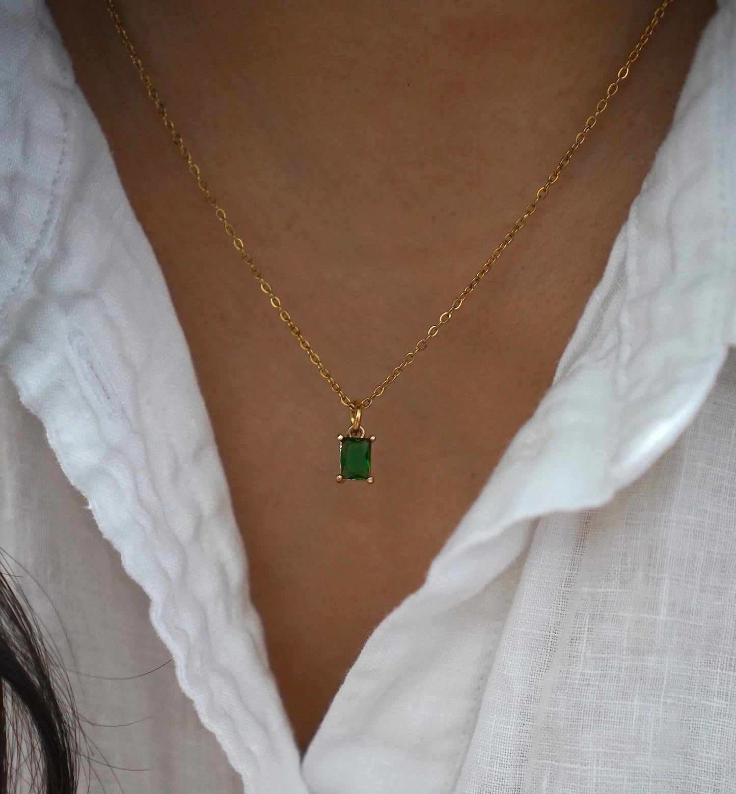Jasmine Green Necklace