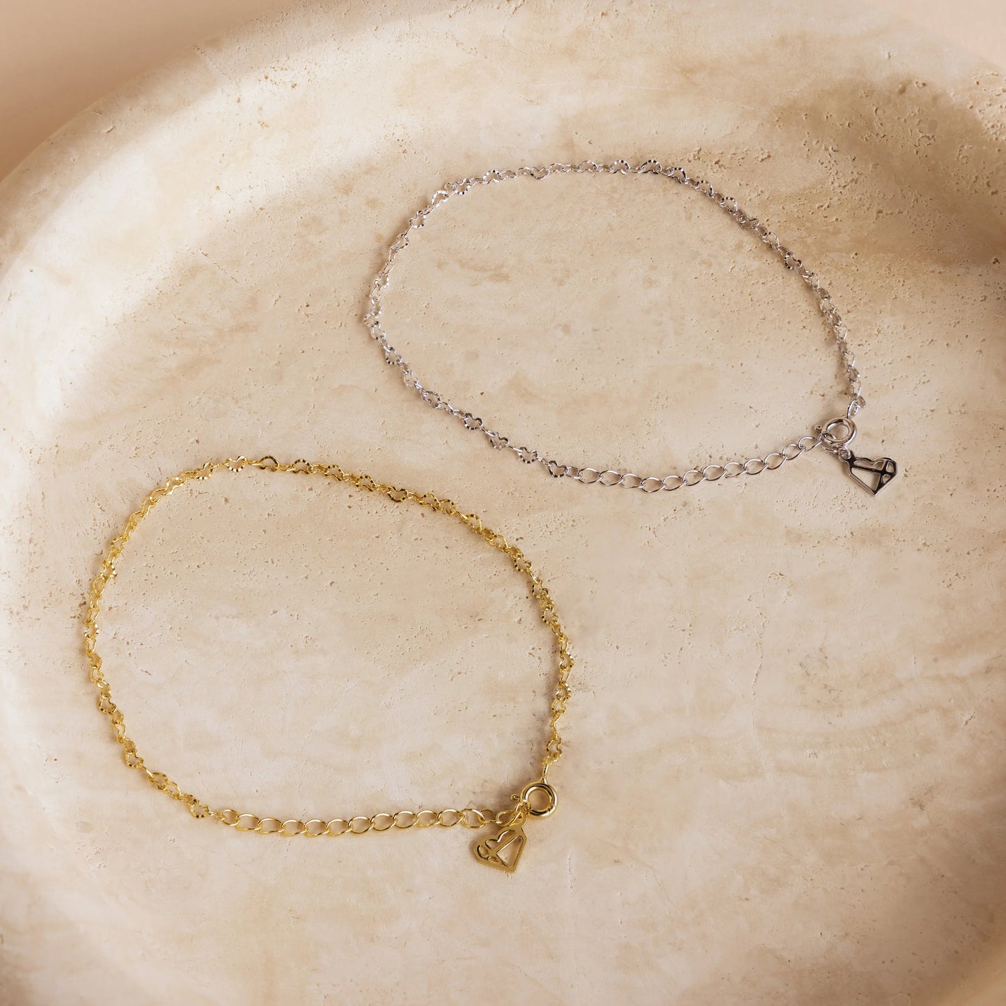 Élodie Crystal Heart Bracelet