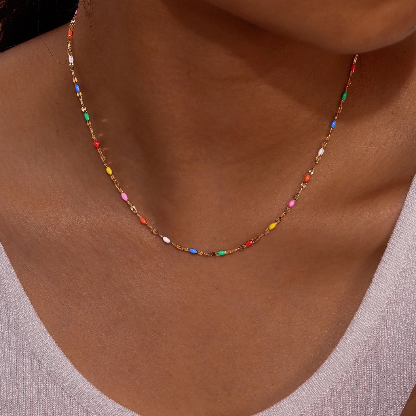 Celeste Rainbow Choker