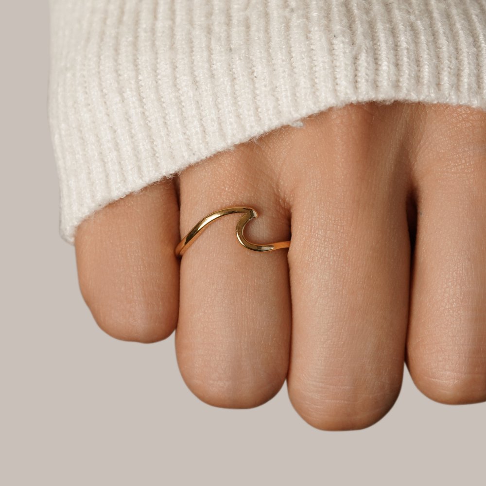 Wave Gold Ring