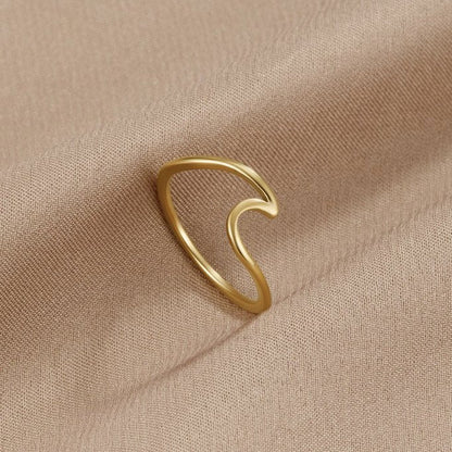 Wave Gold Ring