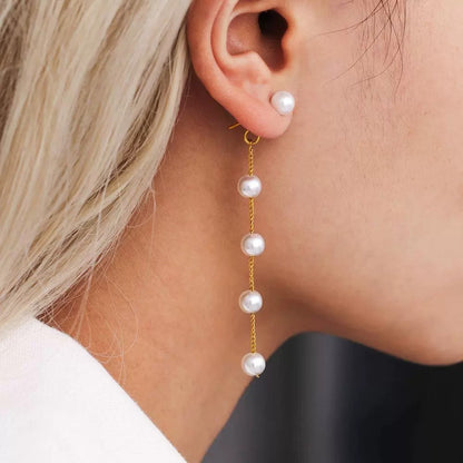 Élise Drop Pearl Earrings