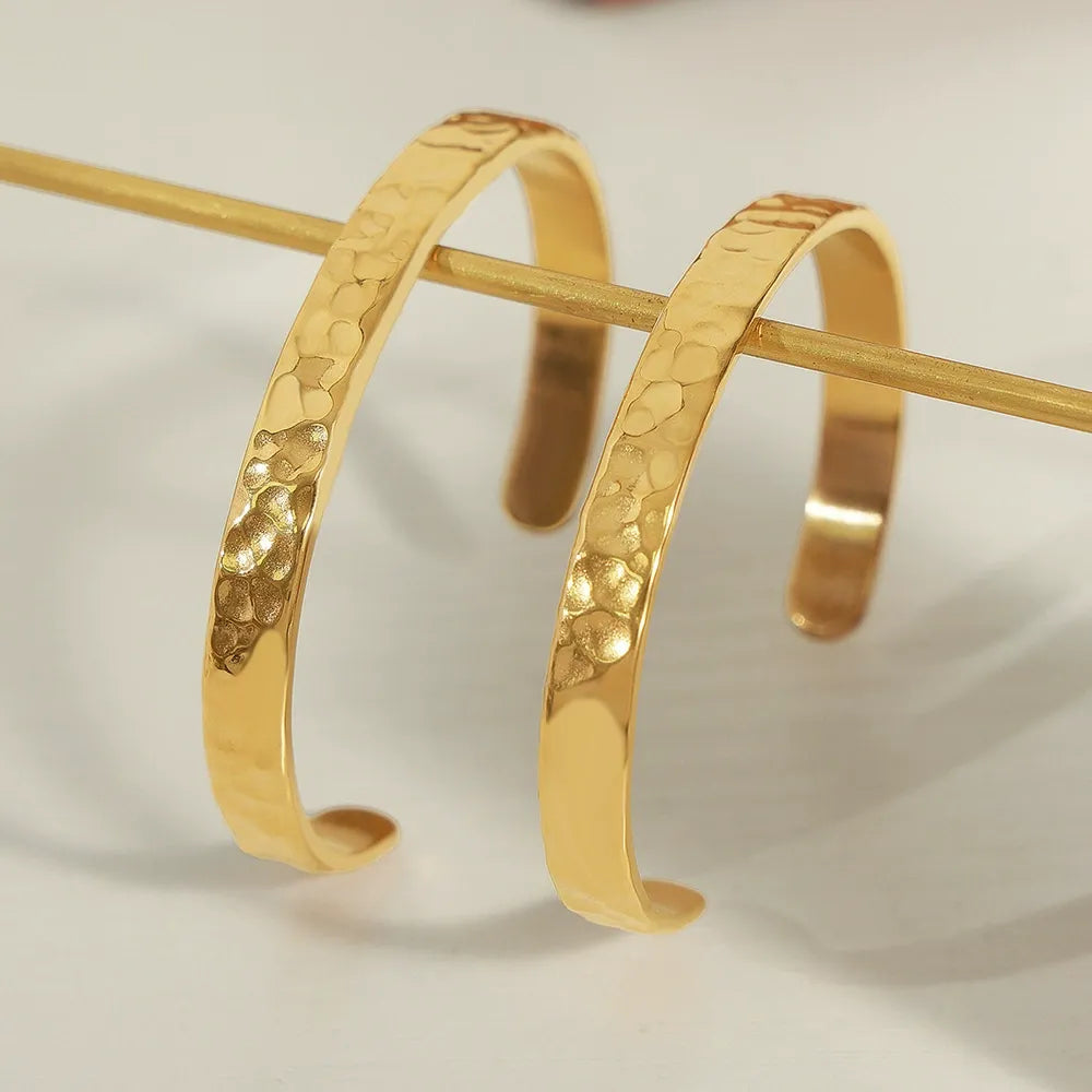Emma Hamered Gold Bangle