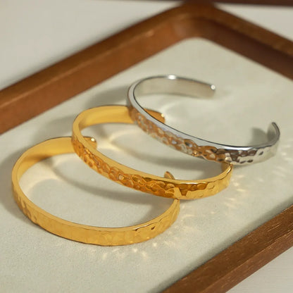 Emma Hamered Gold Bangle