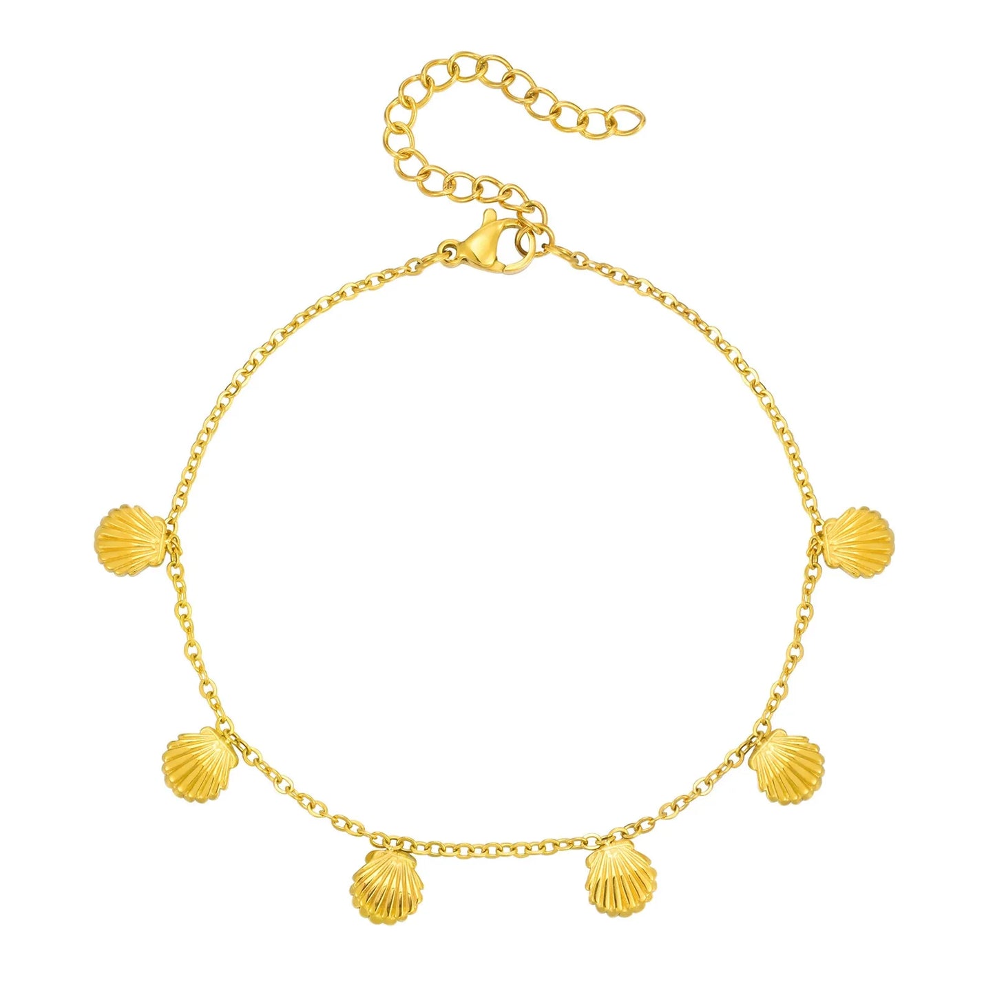 Sirena Gold Shell Anklet