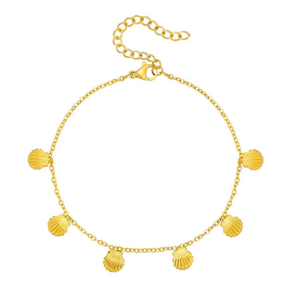 Sirena Gold Shell Anklet