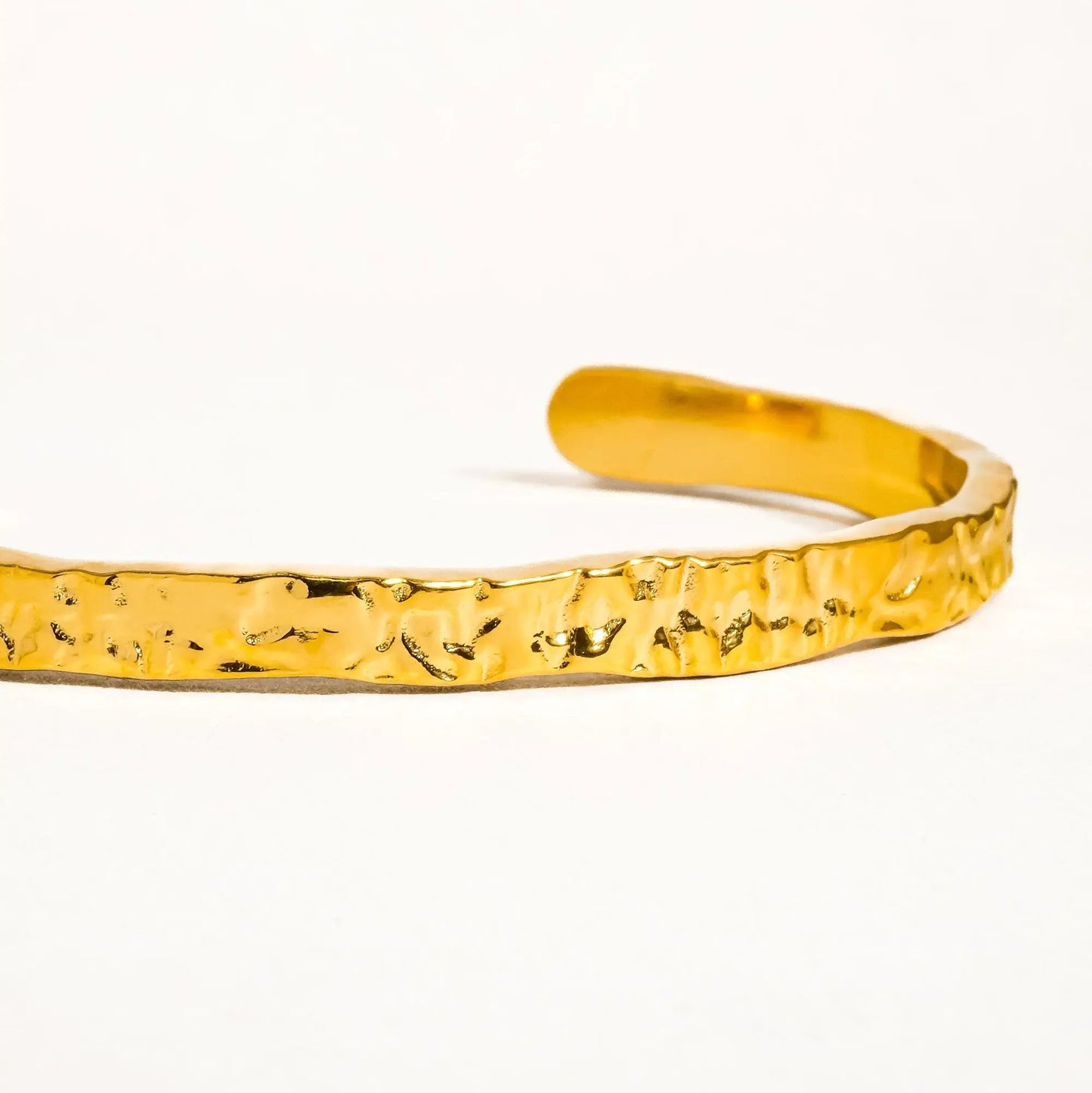 Emma Hamered Gold Bangle