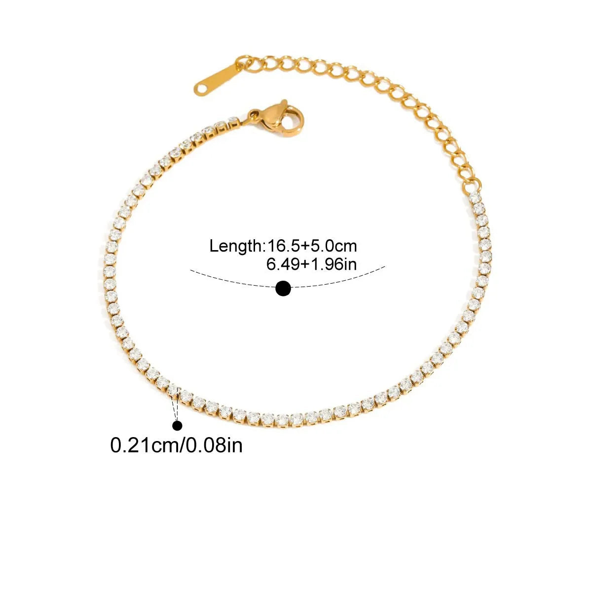 Léa Double Tennis Bracelet Set