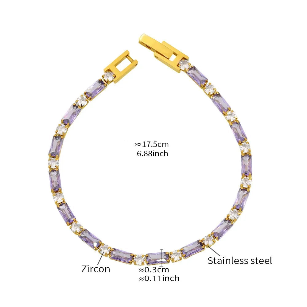 Aurélie Crystal Tennis Bracelet