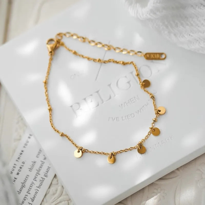 Lucie Dot Charm Anklet