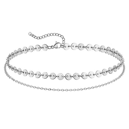 Eliane Disc Anklet