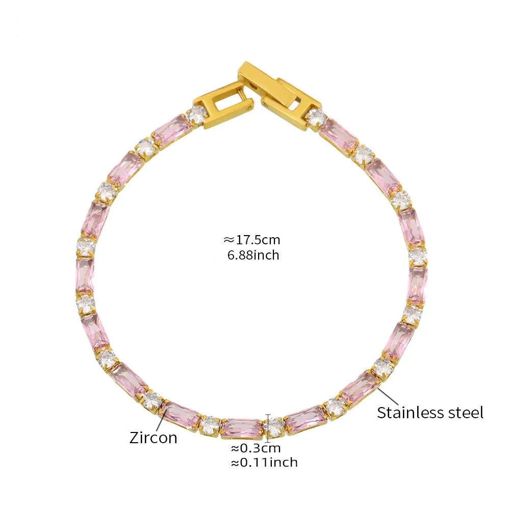 Aurélie Crystal Tennis Bracelet