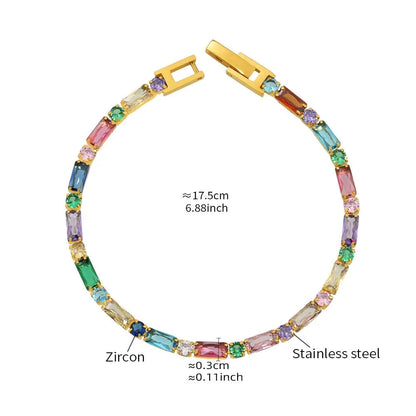 Aurélie Crystal Tennis Bracelet