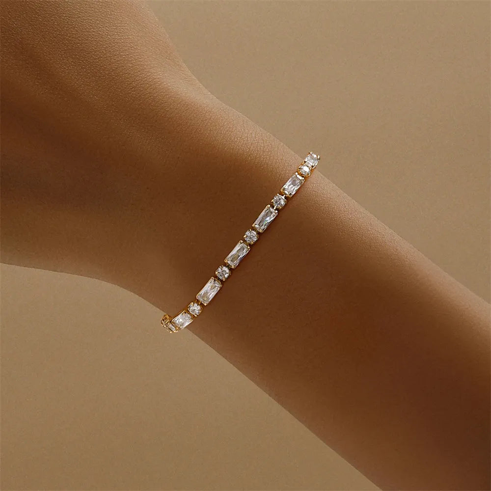 Aurélie Crystal Tennis Bracelet