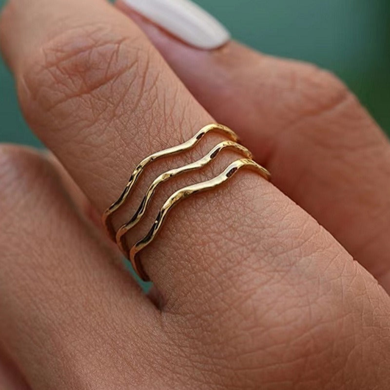 Sea Wave Gold Ring - Joie d’Or