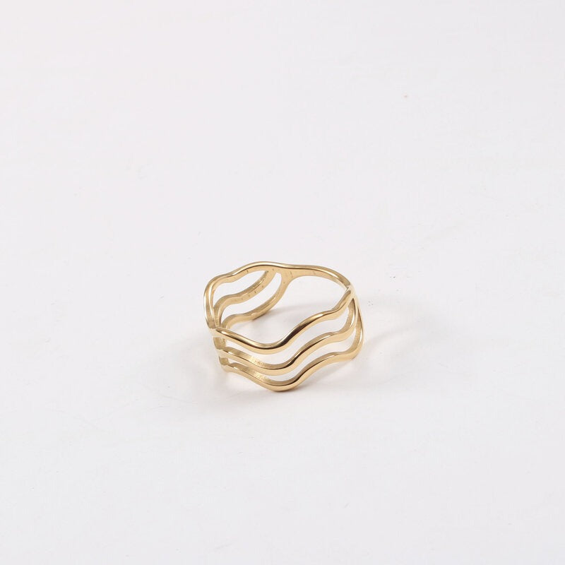 Sea Wave Gold Ring - Joie d’Or