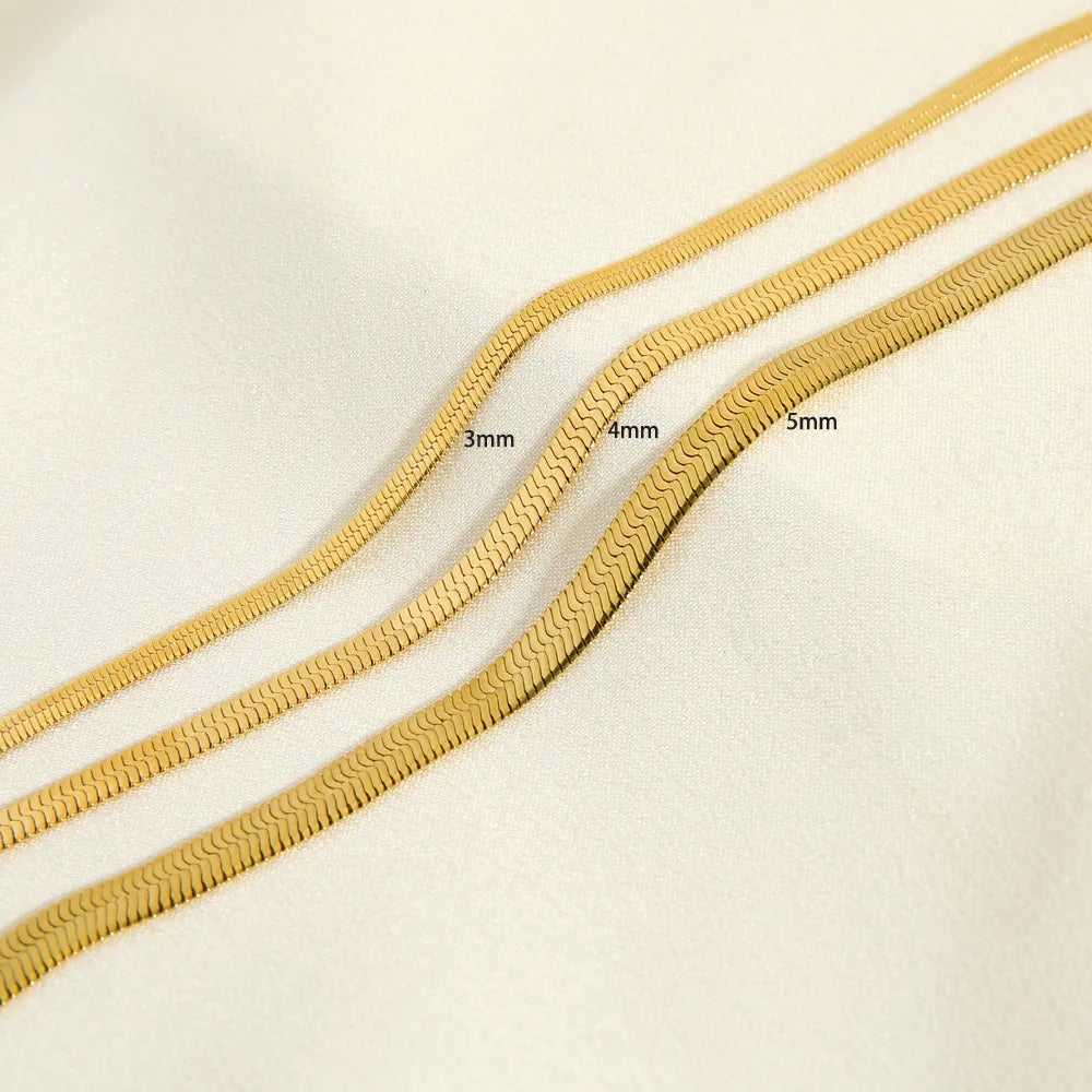 Gia Gold Herringbone Anklet - Joie d’Or
